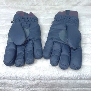 Vintage Hotfingers Gore-Tex Gloves Mens Medium Blue Waterproof Insulated Quilted